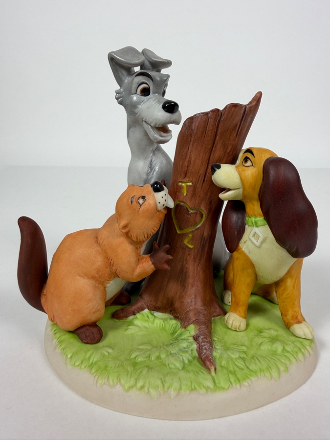 Disney's Grolier Magic Memories Lady And The Tramp Limited Edition Figurine Designed By Walt Disney Artists 5.5'H [Photo 2]