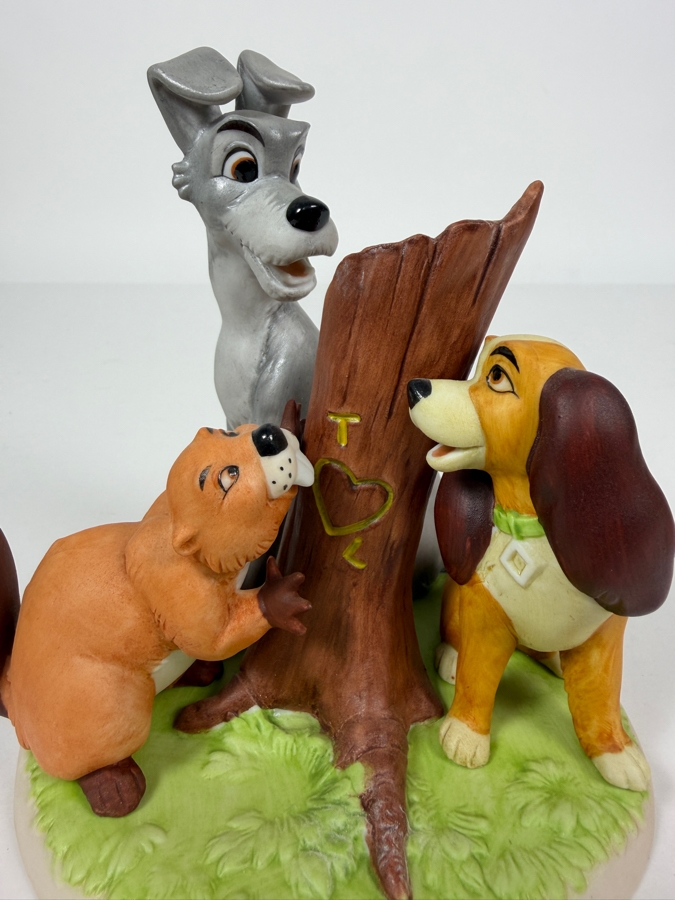 Disney's Grolier Magic Memories Lady And The Tramp Limited Edition Figurine Designed By Walt Disney Artists 5.5'H [Photo 3]