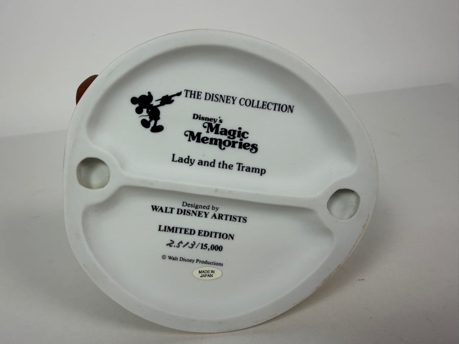 Disney's Grolier Magic Memories Lady And The Tramp Limited Edition Figurine Designed By Walt Disney Artists 5.5'H [Photo 7]