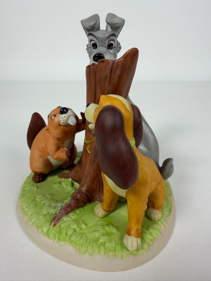 Disney's Grolier Magic Memories Lady And The Tramp Limited Edition Figurine Designed By Walt Disney Artists 5.5'H [Photo 4]