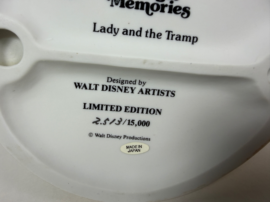 Disney's Grolier Magic Memories Lady And The Tramp Limited Edition Figurine Designed By Walt Disney Artists 5.5'H [Photo 9]