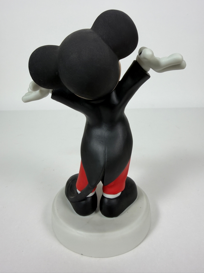 Vintage 1980s Walt Disney Productions Mickey Mouse Tuxedo Porcelain Figurine 7'H [Photo 3]