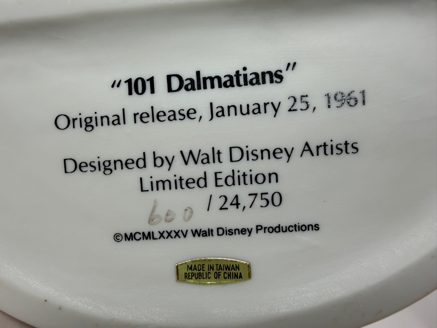 Vintage Grolier The Disney Collection Heroes & Villains Cruella De Vil Jasper 101 Dalmatians Limited Edition 600/24,750 Figurine Designed By Walt Disney Artists 5'H [Photo 8]