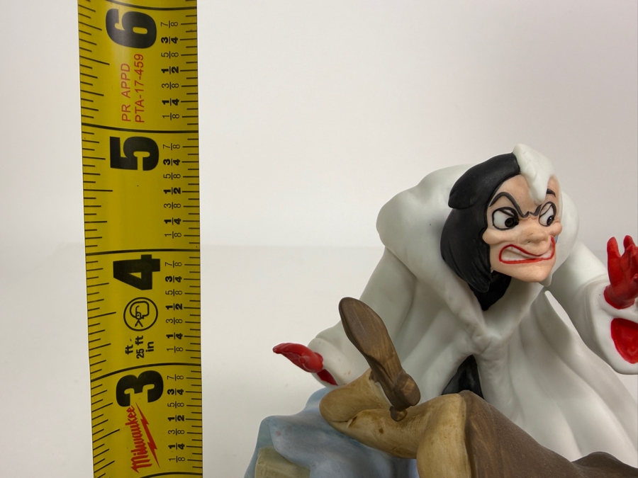 Vintage Grolier The Disney Collection Heroes & Villains Cruella De Vil Jasper 101 Dalmatians Limited Edition 600/24,750 Figurine Designed By Walt Disney Artists 5'H [Photo 9]
