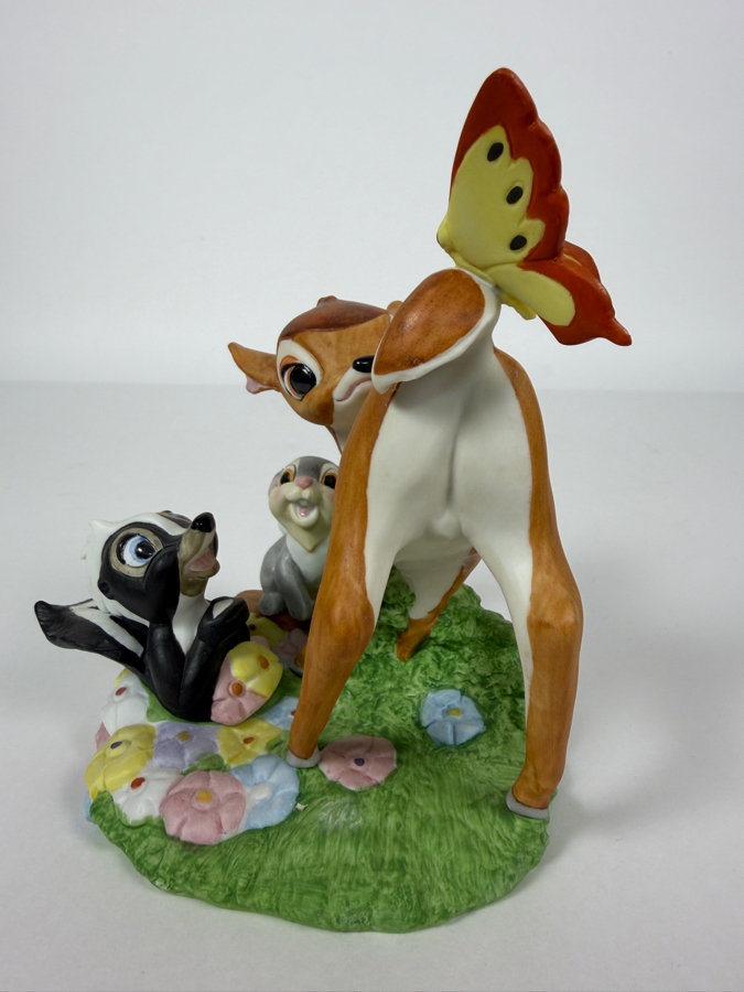 Vintage Grolier Disney's Magic Memories Bambi Thumper And Flower Limited Edition 975/15,000 Figurine Designed By Walt Disney Artists 6'H [Photo 4]