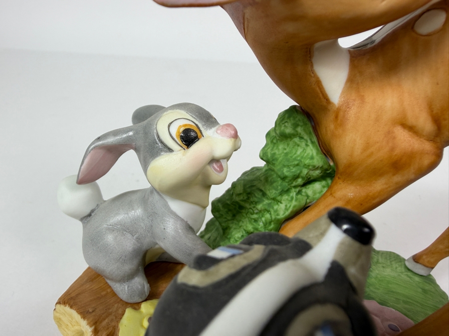 Vintage Grolier Disney's Magic Memories Bambi Thumper And Flower Limited Edition 975/15,000 Figurine Designed By Walt Disney Artists 6'H [Photo 3]