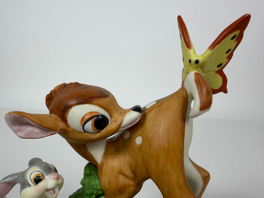 Vintage Grolier Disney's Magic Memories Bambi Thumper And Flower Limited Edition 975/15,000 Figurine Designed By Walt Disney Artists 6'H [Photo 2]