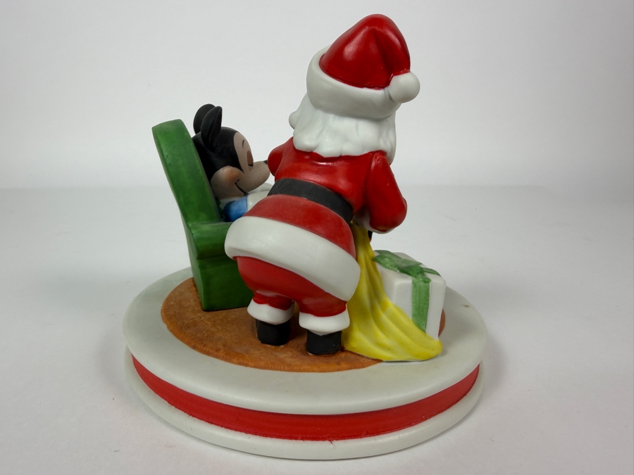 Grolier Disney Christmas 1981 Third Edition Mickey Pluto And Santa Limited Edition 403/6,000 Figurine Designed By Walt Disney Artists 5'H [Photo 5]