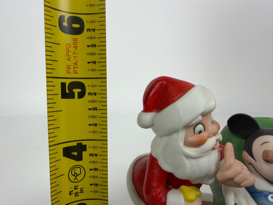 Grolier Disney Christmas 1981 Third Edition Mickey Pluto And Santa Limited Edition 403/6,000 Figurine Designed By Walt Disney Artists 5'H [Photo 9]