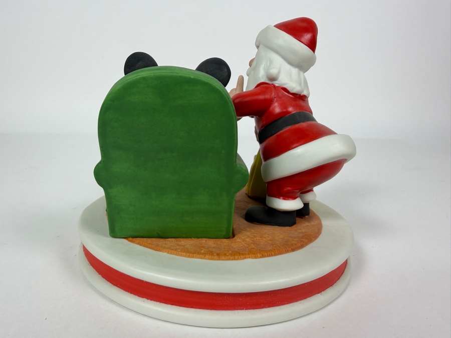 Grolier Disney Christmas 1981 Third Edition Mickey Pluto And Santa Limited Edition 403/6,000 Figurine Designed By Walt Disney Artists 5'H [Photo 4]