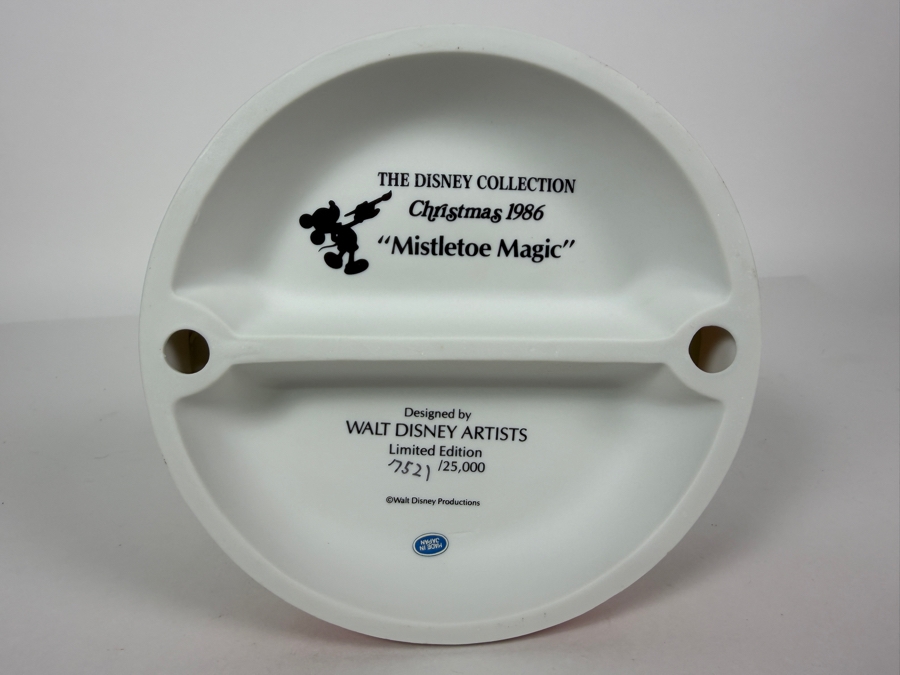 Vintage Grolier The Disney Collection Christmas 1986 Limited Edition 1,752/25,000 Mickey Minnie And Pluto Mistletoe Figurine Designed By Walt Disney Artists 5.5'H [Photo 8]