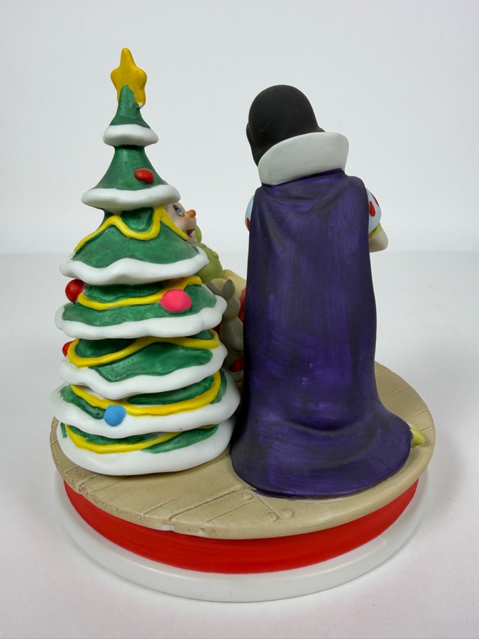Vintage Grolier The Disney Collection 'Snow White's Surprise' Christmas 1987 Limited Edition Porcelain Figurine Designed By Walt Disney Artists 6'H [Photo 4]
