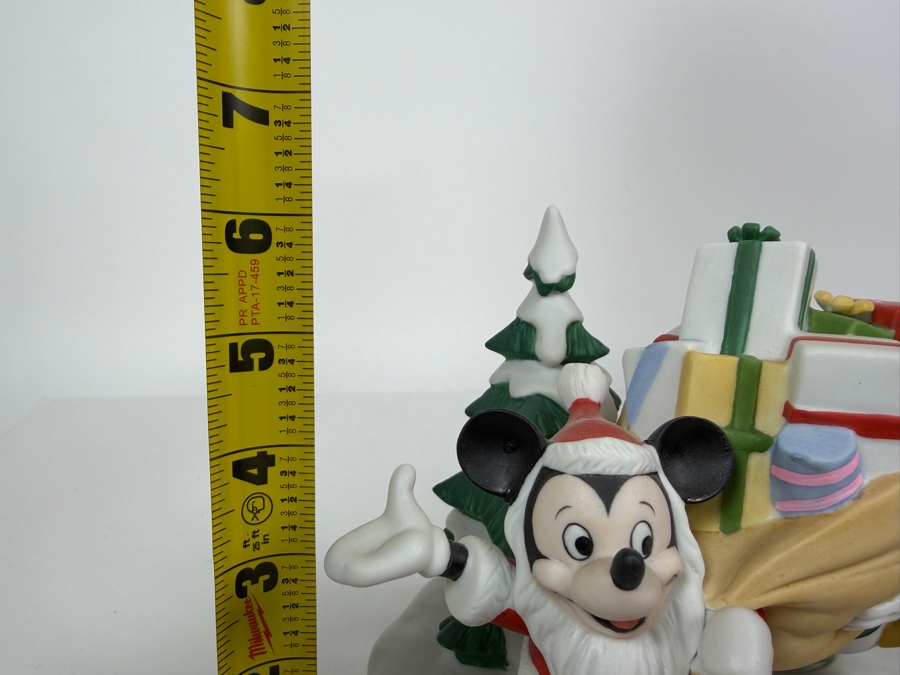 Vintage Grolier The Disney Collection Christmas 1985 'Santa's Helpers' Mickey And Donald Limited Edition Figurine Designed By Walt Disney Artists 6.5'H [Photo 8]