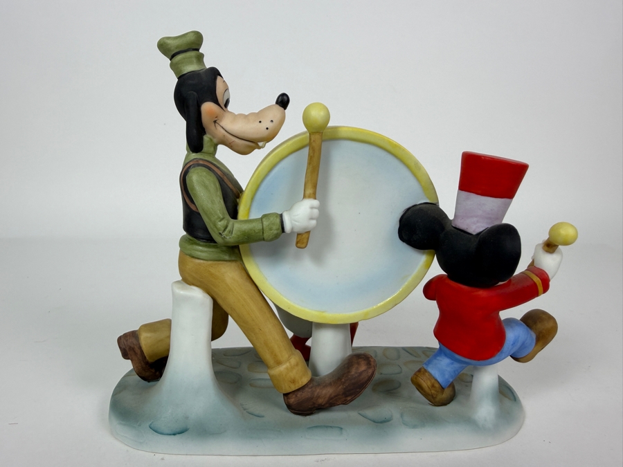 Vintage Walt Disney Productions Mickey Donald And Goofy Marching Band Porcelain Figurine 6.5'H [Photo 4]