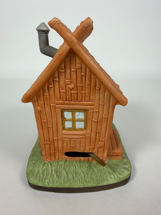 Vintage Walt Disney Productions Three Little Pigs Fiddler Pig Music Box Figurine 5.75'H [Photo 5]