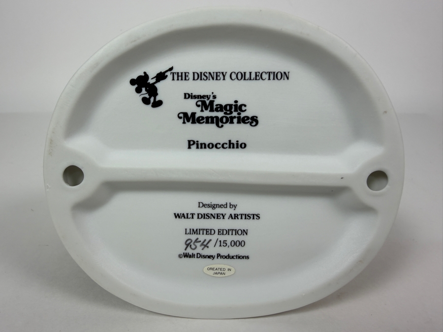 Vintage Grolier Disney's Magic Memories Pinocchio Geppetto And Figaro Limited Edition 954/15,000 Figurine Designed By Walt Disney Artists 5.5'H [Photo 7]