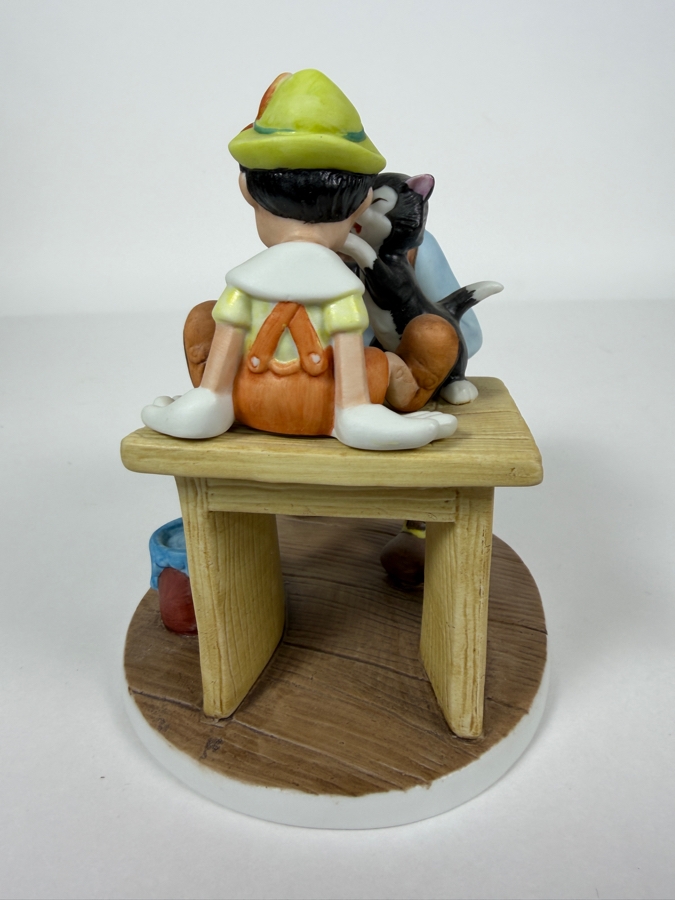 Vintage Grolier Disney's Magic Memories Pinocchio Geppetto And Figaro Limited Edition 954/15,000 Figurine Designed By Walt Disney Artists 5.5'H [Photo 4]