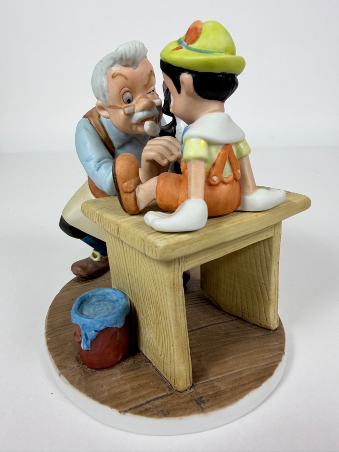 Vintage Grolier Disney's Magic Memories Pinocchio Geppetto And Figaro Limited Edition 954/15,000 Figurine Designed By Walt Disney Artists 5.5'H [Photo 3]