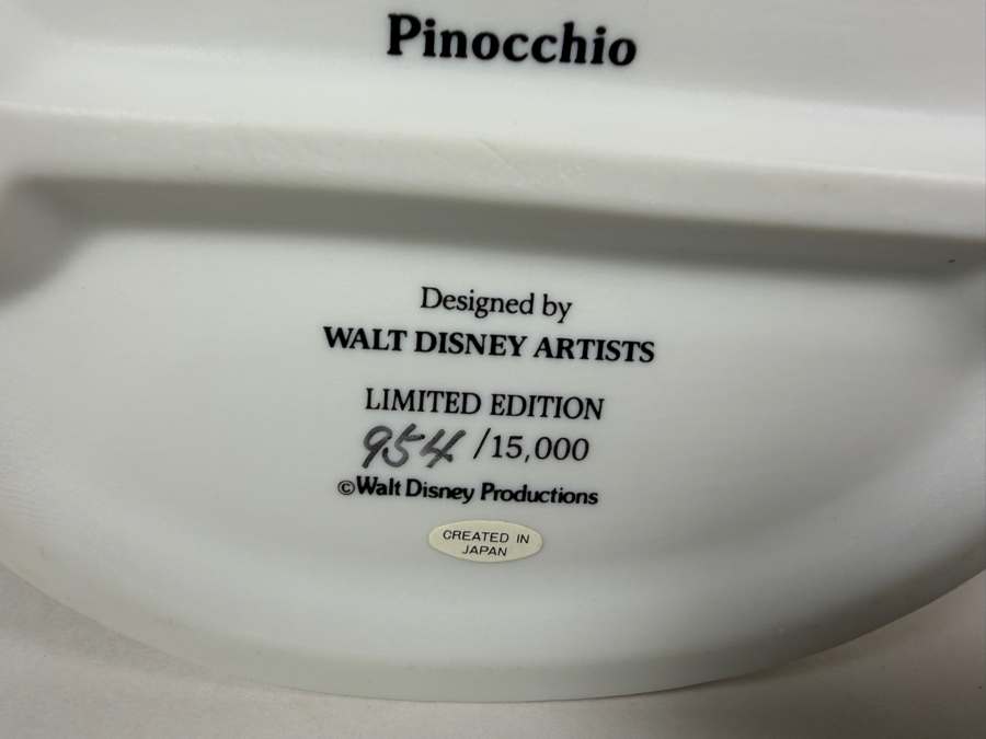Vintage Grolier Disney's Magic Memories Pinocchio Geppetto And Figaro Limited Edition 954/15,000 Figurine Designed By Walt Disney Artists 5.5'H [Photo 9]