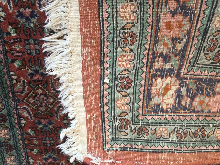 Vintage Hand Knotted Wool Persian Rug - Browns [Photo 10]
