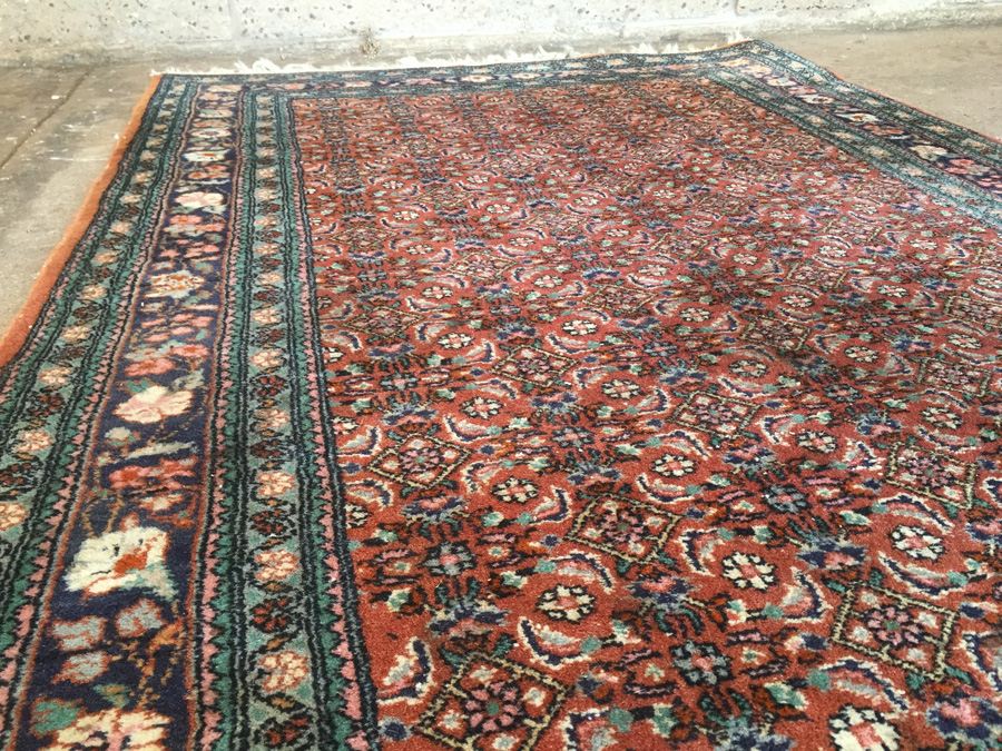 Vintage Hand Knotted Wool Persian Rug - Browns [Photo 6]