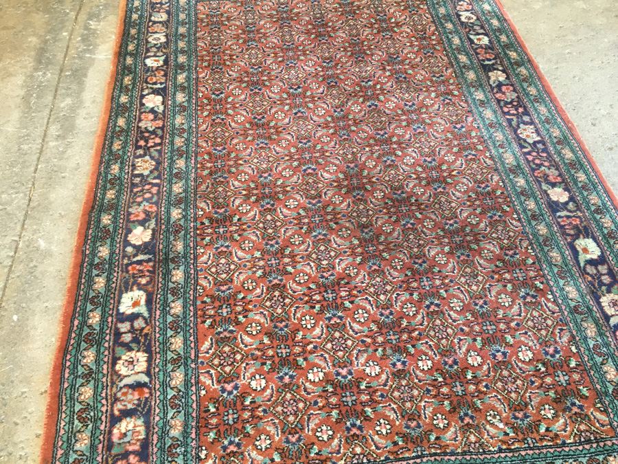 Vintage Hand Knotted Wool Persian Rug - Browns [Photo 8]