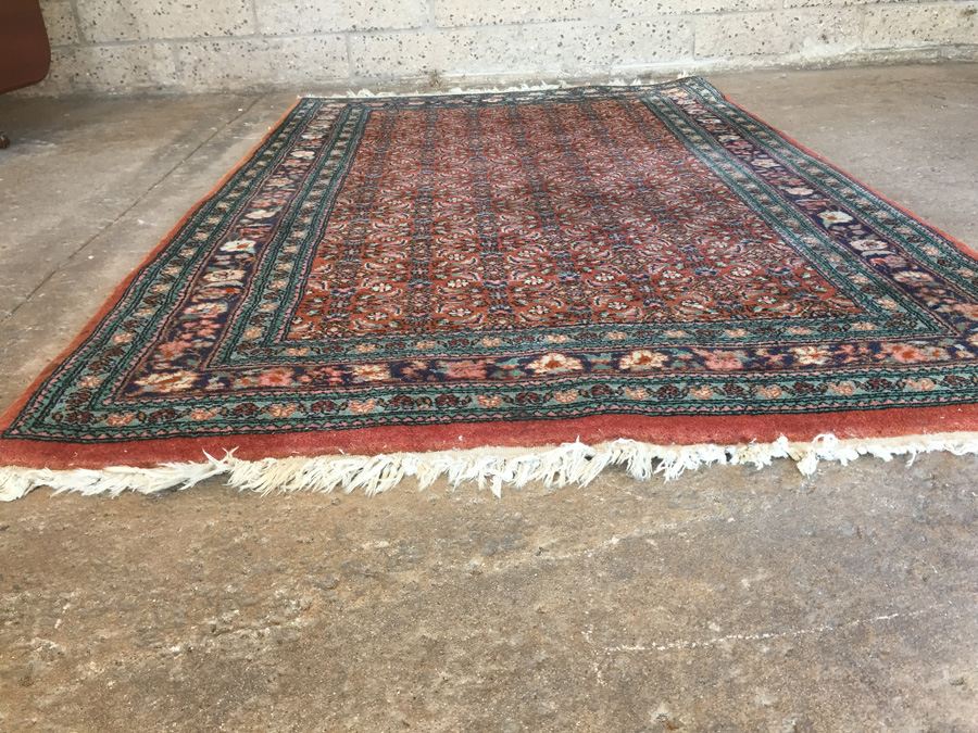 Vintage Hand Knotted Wool Persian Rug - Browns [Photo 7]