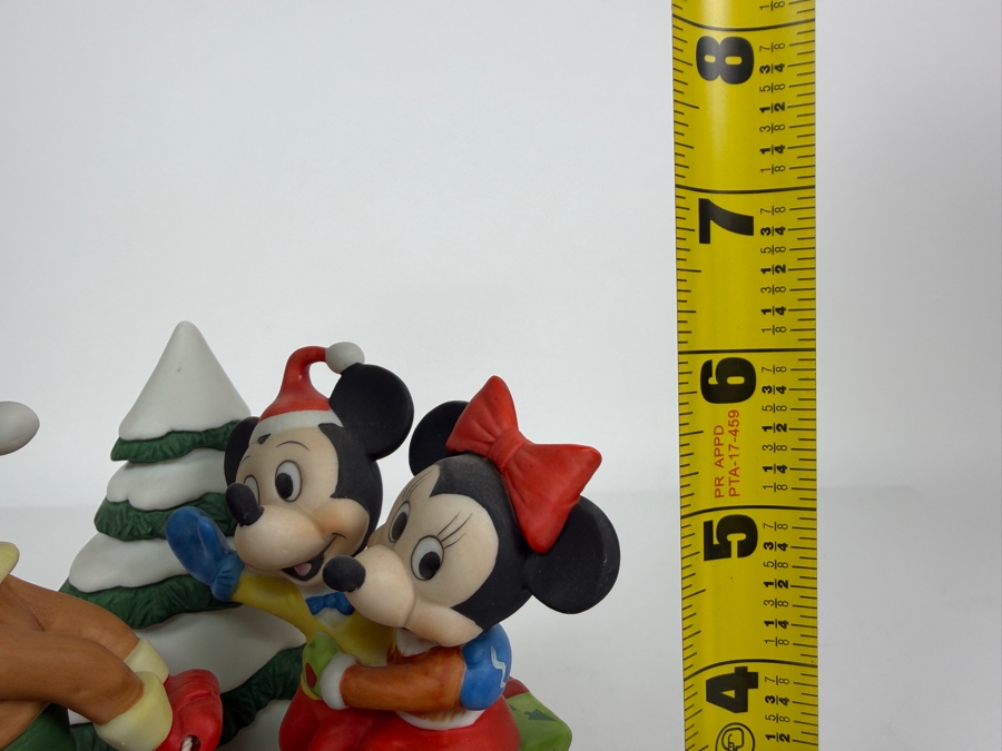 Vintage Grolier The Disney Collection Christmas 1989 'The Sleigh Ride' Limited Edition 8,402/25,000 Mickey Minnie And Goofy Figurine Designed By Walt Disney Artists 6'H [Photo 10]