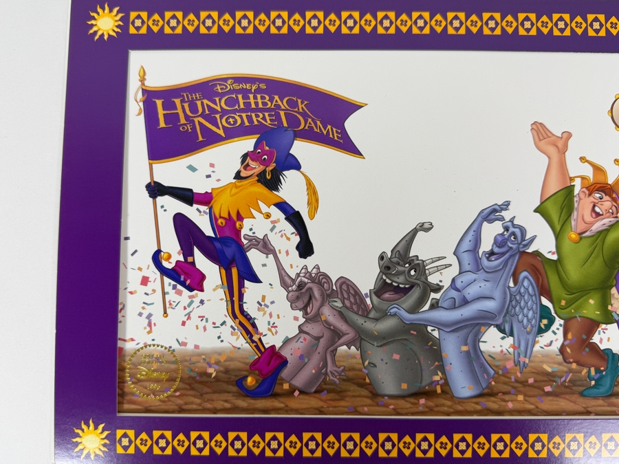 Disney Store Special Edition 1996 The Hunchback Of Notre Dame Commemorative Lithograph 16'W X 8'H [Photo 2]