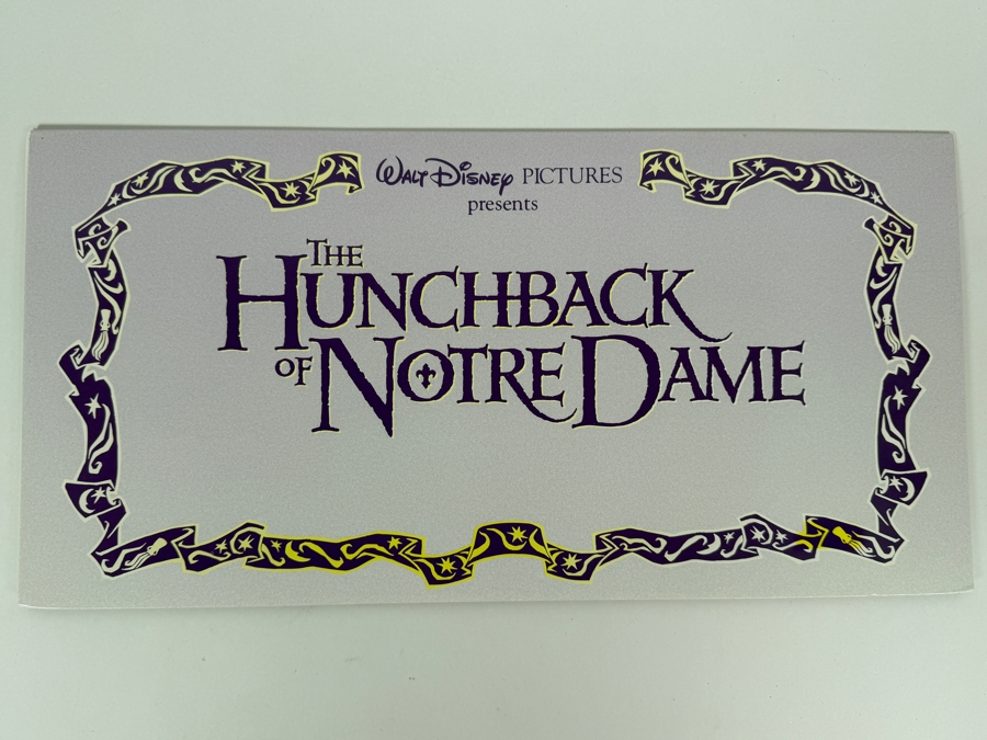 Disney Store Special Edition 1996 The Hunchback Of Notre Dame Commemorative Lithograph 16'W X 8'H [Photo 5]
