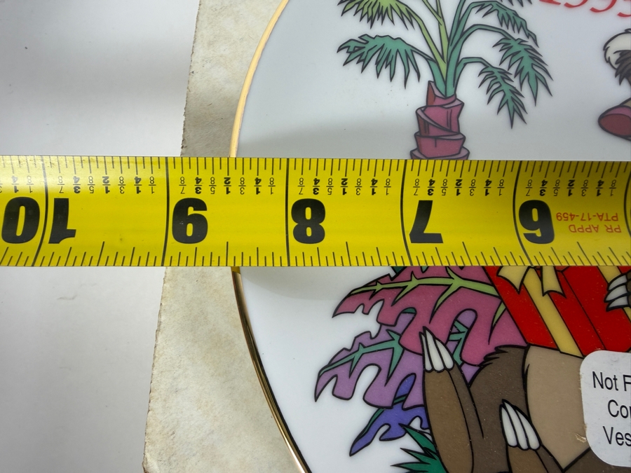 Vintage Grolier The Disney Collection Christmas 1995 'For You, Baloo' Limited Edition 19,346/50,000 Grolier Collector Plate 8.5'W [Photo 6]