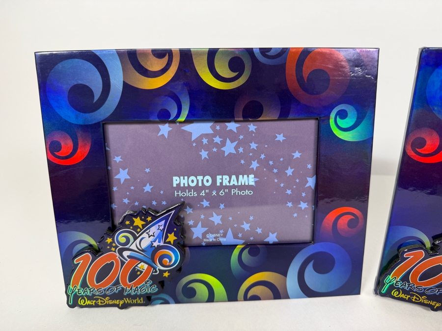Pair of Vintage 2001 Walt Disney World 100 Years Of Magic 4x6 Photo Frames [Photo 2]