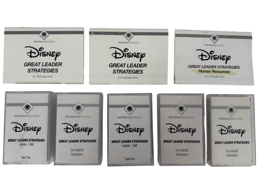 Vintage Disney Great Leader Strategies Lee Cockerell Presentation Cassette Tape Set And Booklets