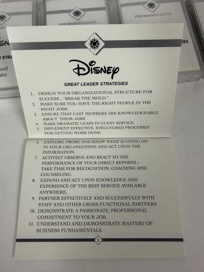 Vintage Disney Great Leader Strategies Lee Cockerell Presentation Cassette Tape Set And Booklets [Photo 9]