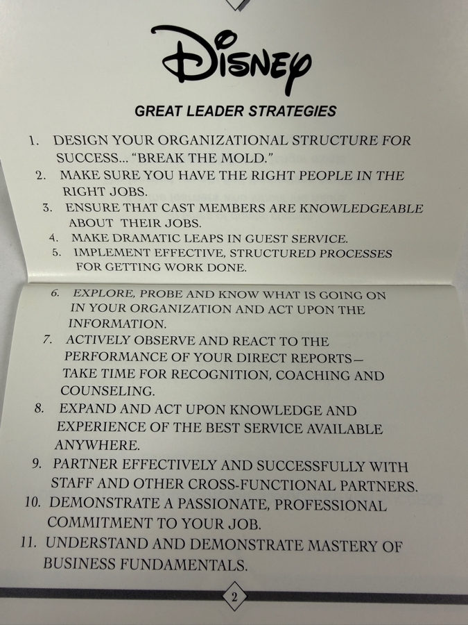 Vintage Disney Great Leader Strategies Lee Cockerell Presentation Cassette Tape Set And Booklets [Photo 10]