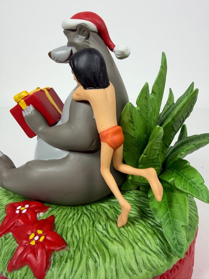 Vintage Grolier The Disney Collection Christmas 1995 Mowgli And Baloo 'For You, Baloo' Limited Edition 7,295/25,000 Figurine 7'H [Photo 6]