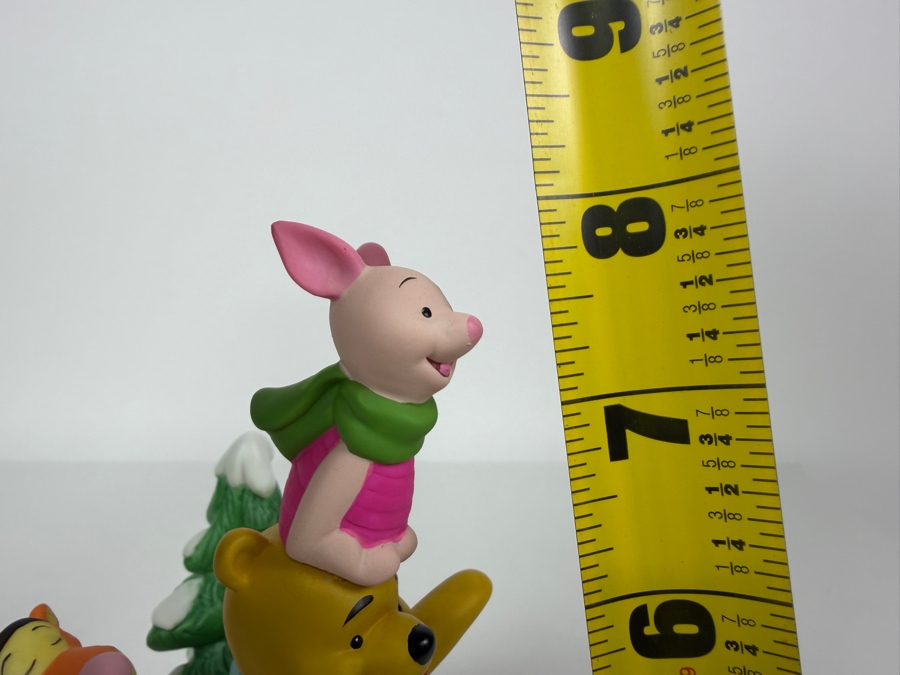 Disney Grolier Christmas 1997 'Pooh's Skating Party' Winnie Tigger Piglet And Eeyore Figurine 8'H [Photo 10]