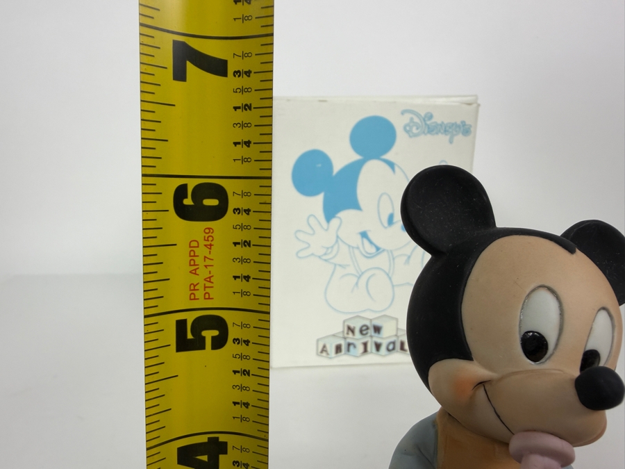 Vintage 1984 Disney Babies Goebel 'Happy Birthday' Baby Mickey Mouse Rotating Music Box 5.75'H [Photo 8]