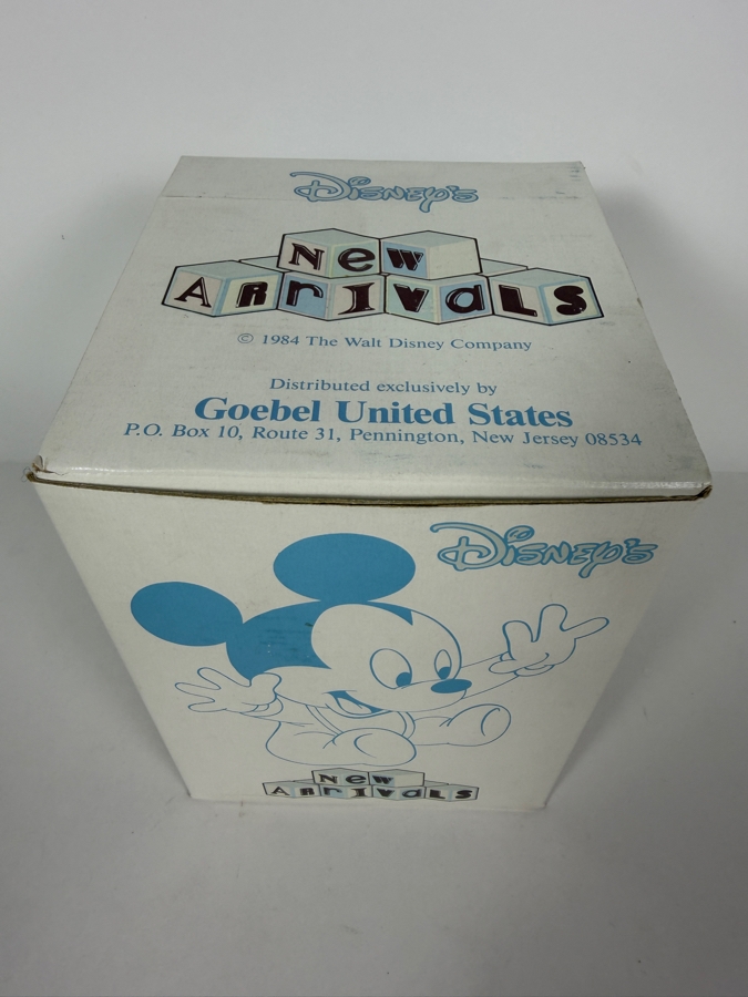 Vintage 1984 Disney Babies New Arrivals Goebel Baby Donald And Stork Music Box 5'H [Photo 8]