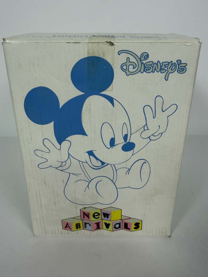 Vintage 1984 Disney Babies Goebel Baby Mickey Mouse ABC Blocks Rotating Music Box 6'H [Photo 9]