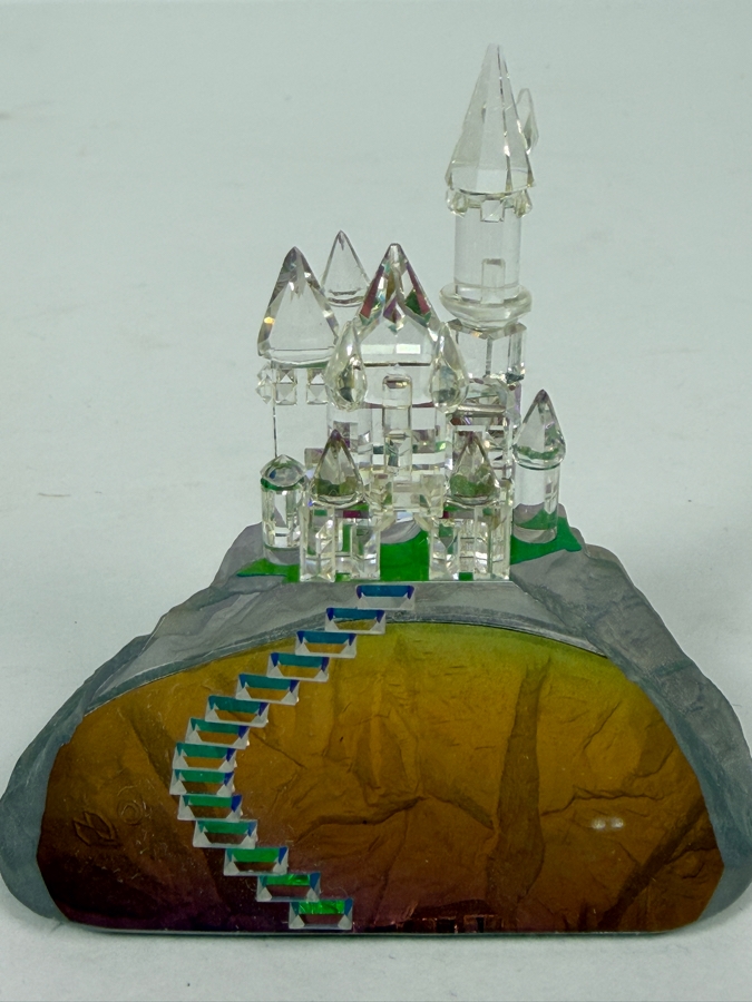 Crystal World 'Enchanted Castle' Iridescent Rainbow Color Changing Figurine 2.75'H [Photo 2]