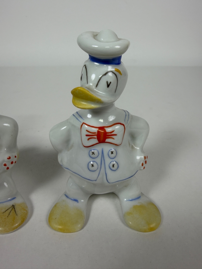 Pair Of Vintage Walt Disney Donald Duck Figurines 4.5'H [Photo 2]