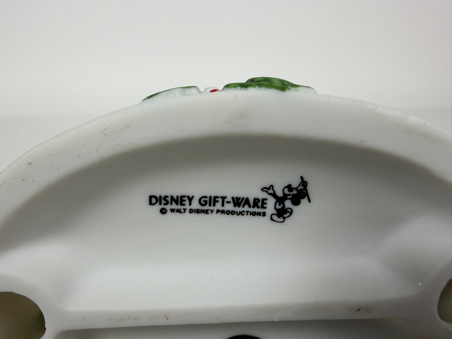 Vintage Disney Gift Ware Mickey & Minnie Present Bisque Porcelain Figurine 4'H [Photo 4]