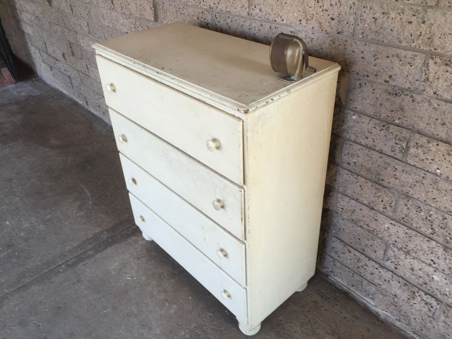 Vintage White Dresser With Pencil Sharpener [Photo 2]