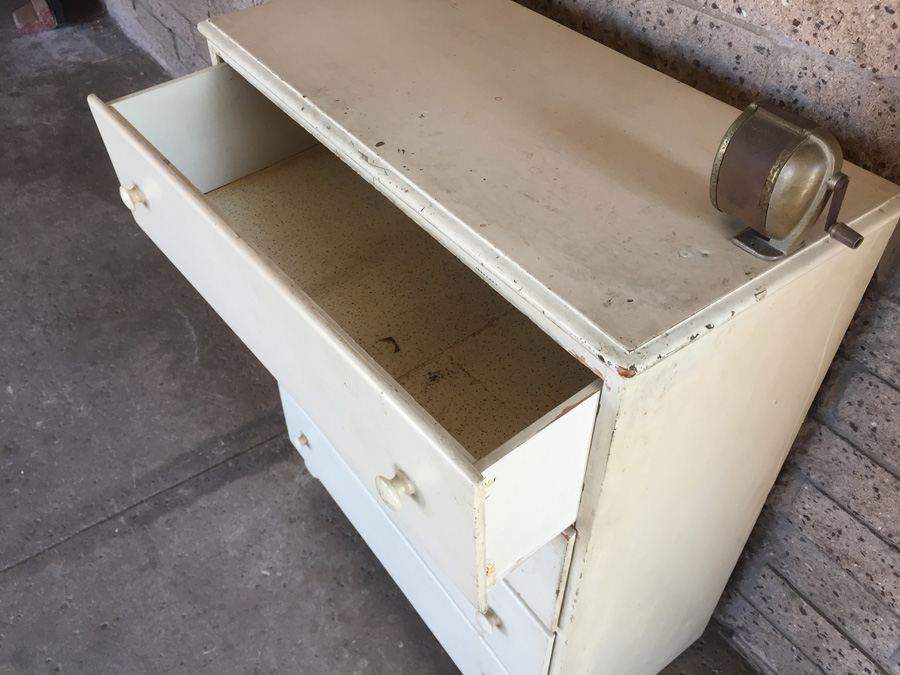 Vintage White Dresser With Pencil Sharpener [Photo 3]