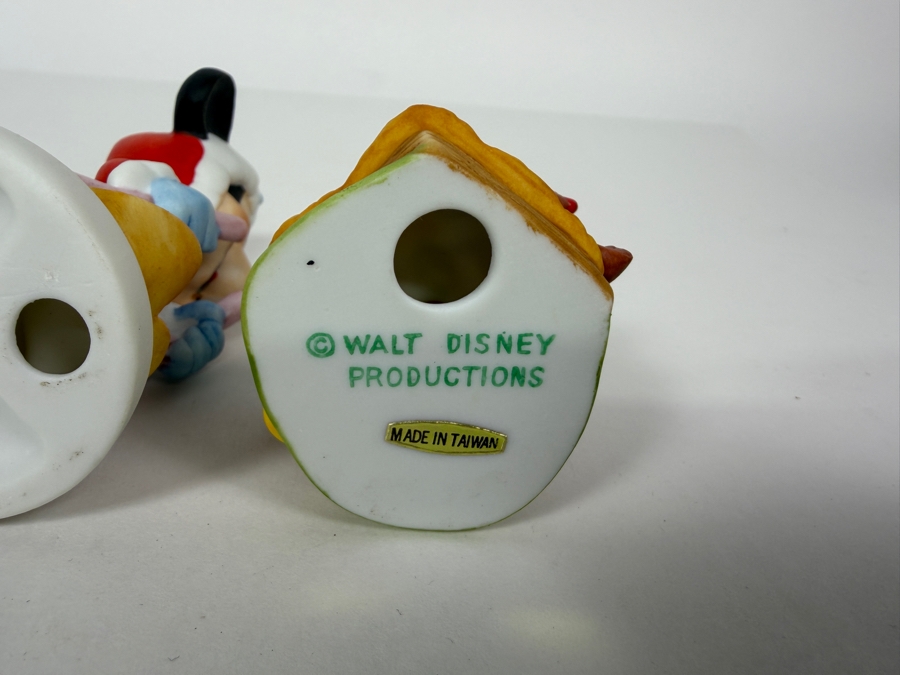 Walt Disney Productions Vintage Ceramic Bisque Minnie Mouse Career And Hobby Figurine Set 4'H [Photo 10]