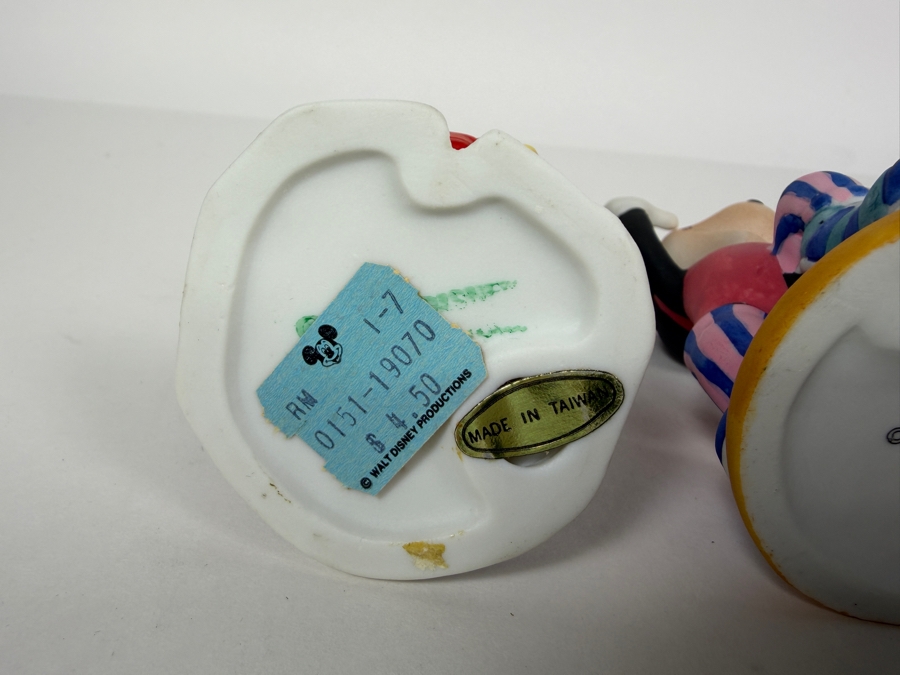 Walt Disney Productions Vintage Ceramic Bisque Minnie Mouse Career And Hobby Figurine Set 4'H [Photo 8]
