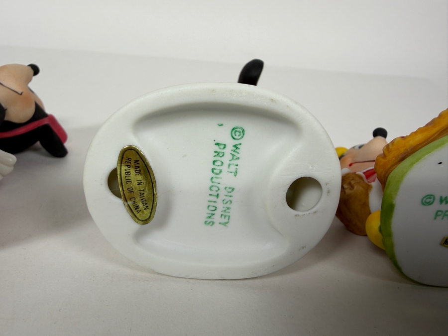 Walt Disney Productions Vintage Ceramic Bisque Minnie Mouse Career And Hobby Figurine Set 4'H [Photo 9]