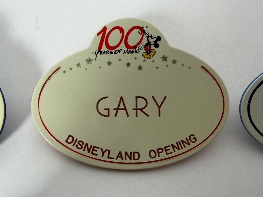 Vintage Lot Of 5 Walt Disney World And Disneyland Cast Member Gary And Regis Name Tags 2.5'H [Photo 2]