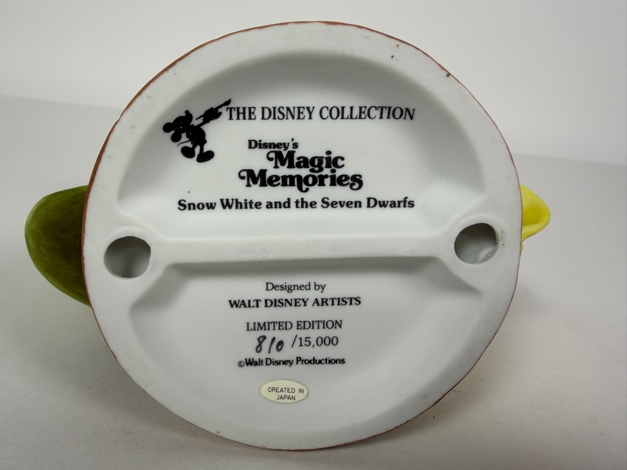 Vintage Grolier Disney's Magic Memories Snow White Dancing With Dopey And Sneezy Limited Edition 810/15,000 Figurine Designed By Walt Disney Artists 6'H [Photo 6]